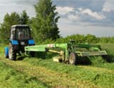 МТЗ-82.1 с косилкой "Eusy cut 3,2" фирмы Krone
